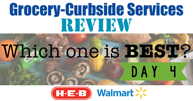 Grocery Curbside Pickup Review - Day 4 - H-E-B & Walmart ...